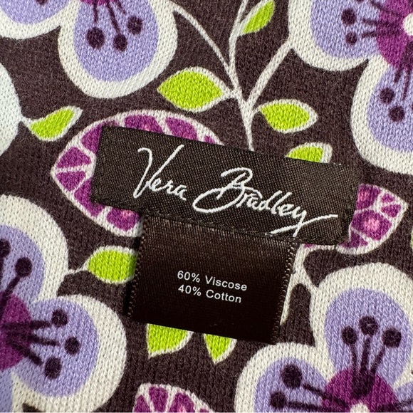 Vera Bradley Retired Plum Petals Scarf - Picture 3 of 3